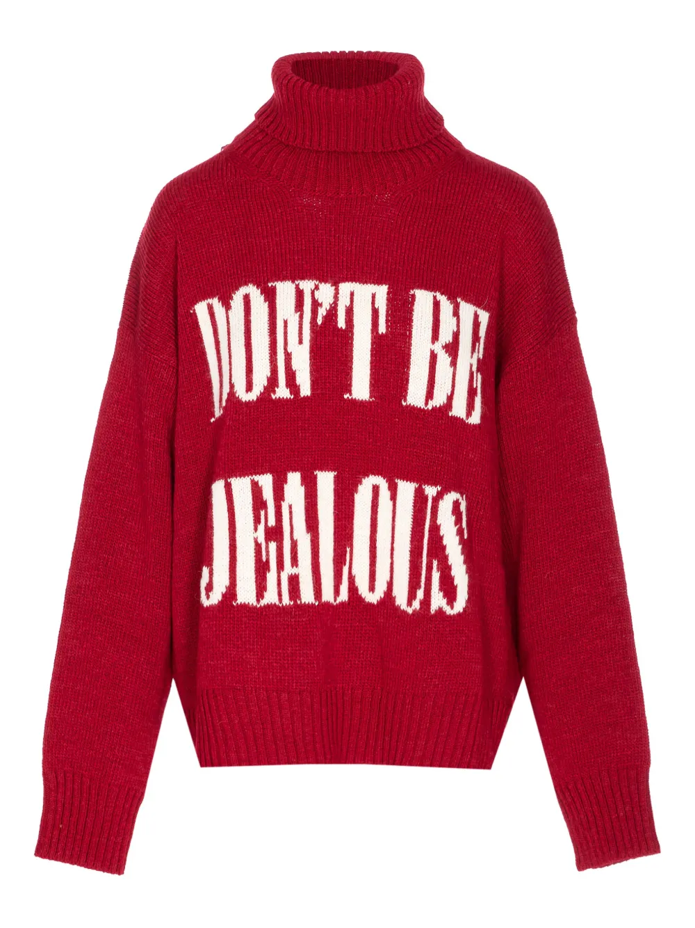 embroidered turtleneck sweater
