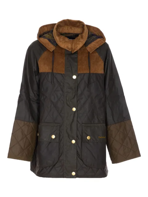 Barbour quilted corduroy-panels puffer jacket