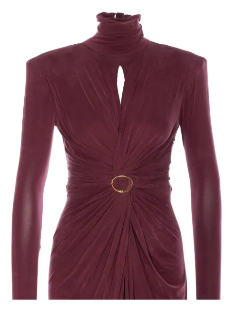 Elisabetta Franchi high-neck gathered maxi dress