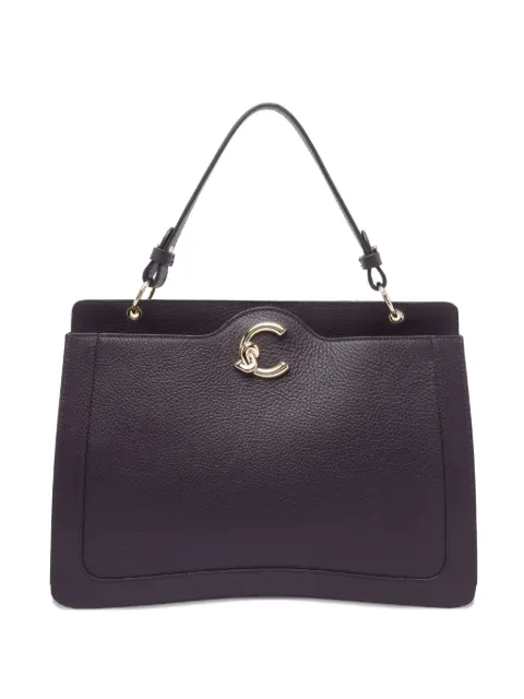 Coccinelle bolsa de hombro con placa del logo C-Me