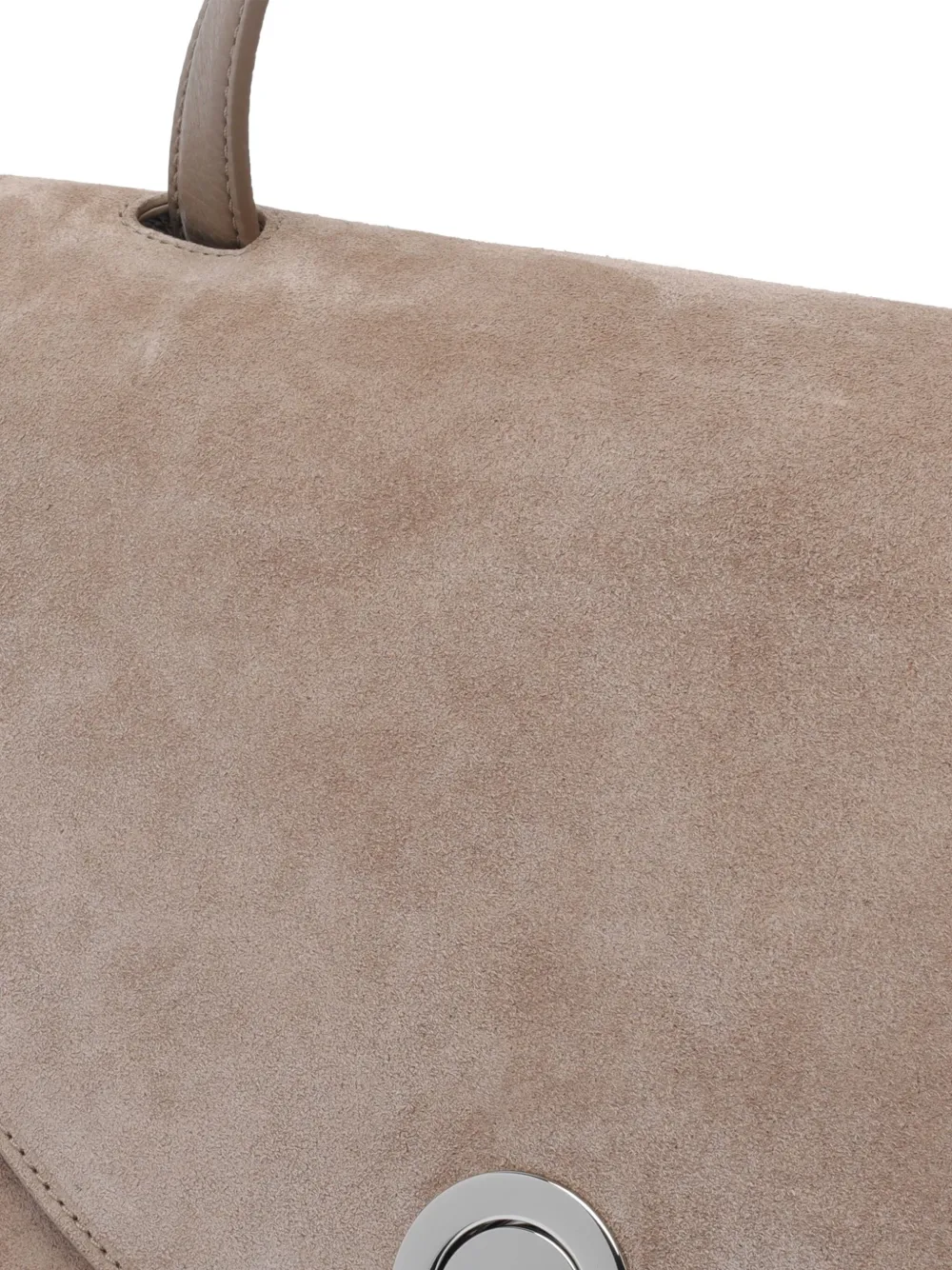 Coccinelle large Nikla suede tote bag Beige