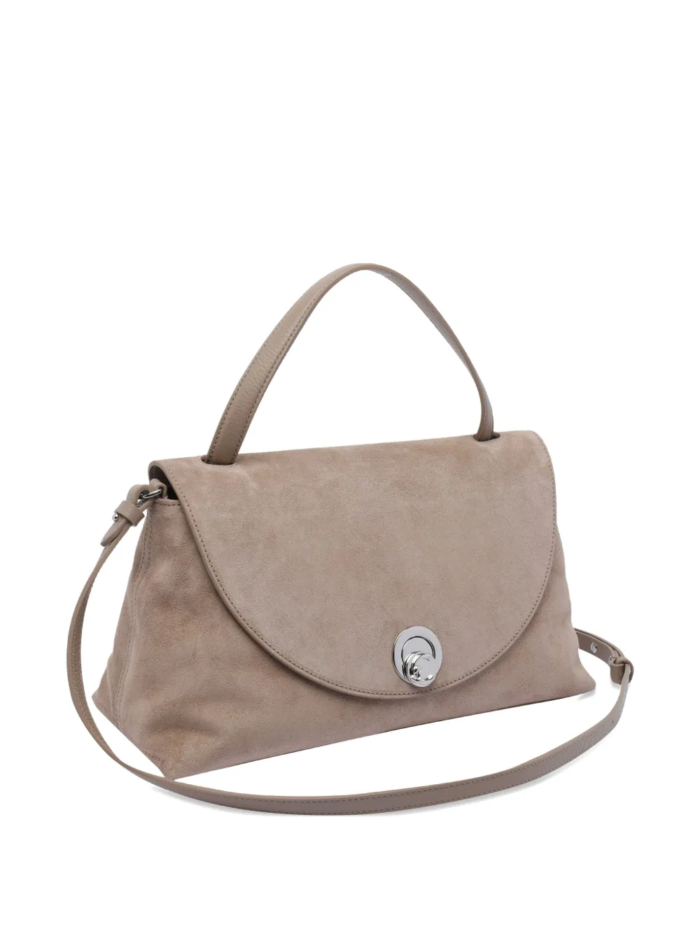 Coccinelle large Nikla suede tote bag Beige