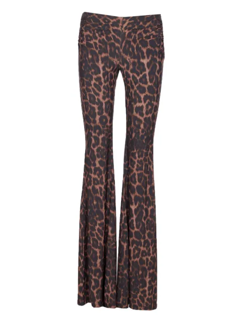 Aniye By leopard-print flared trousers