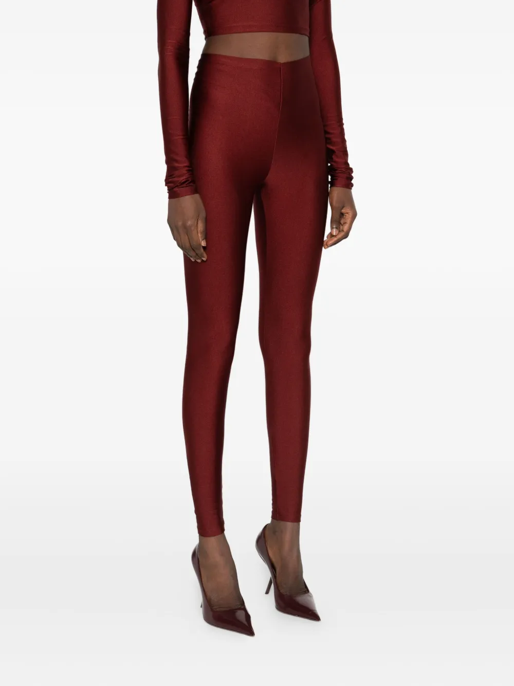 THE ANDAMANE Naadloze legging Rood