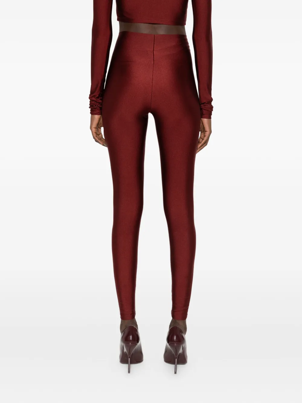 THE ANDAMANE Naadloze legging Rood