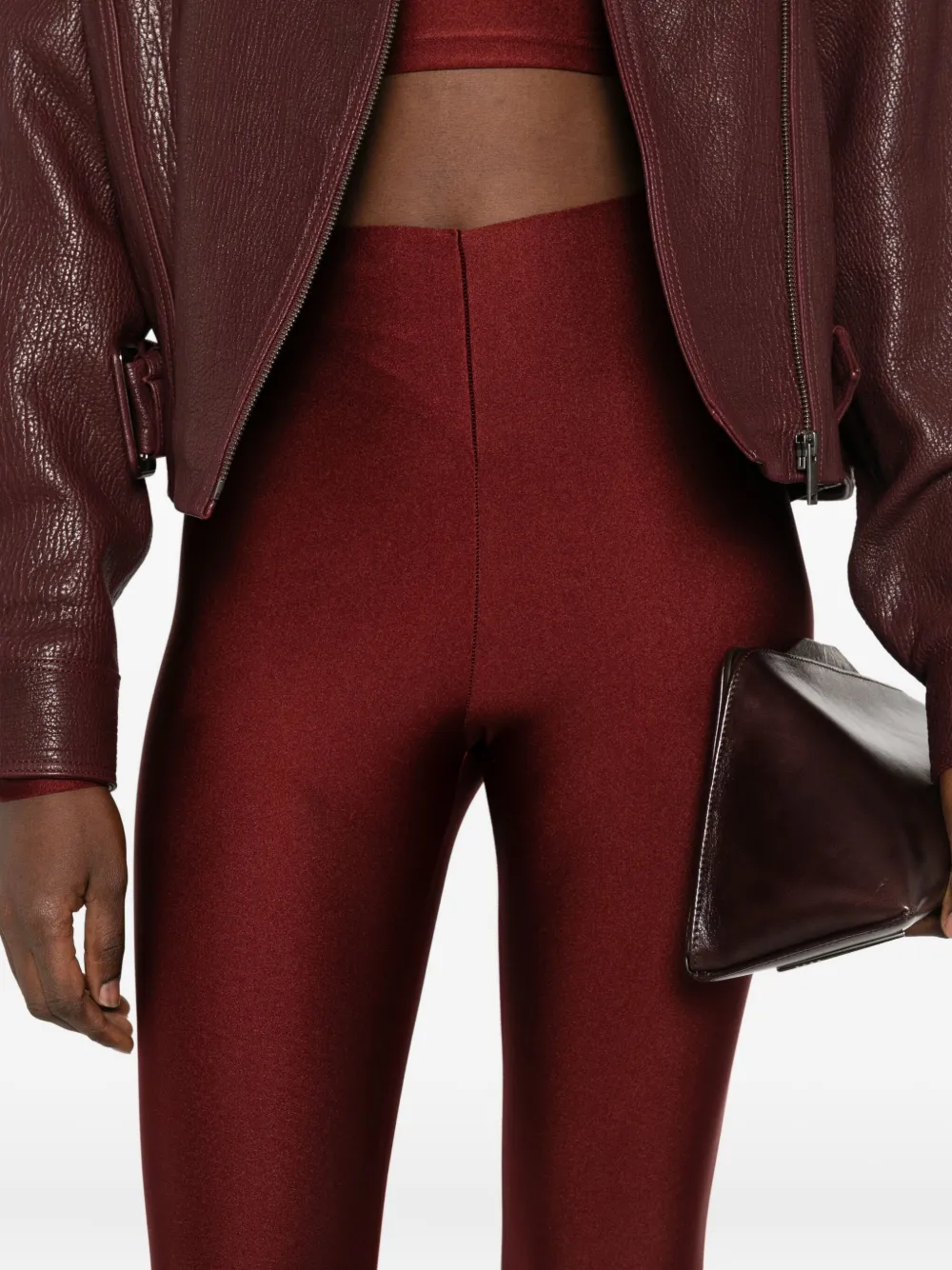 THE ANDAMANE Naadloze legging Rood