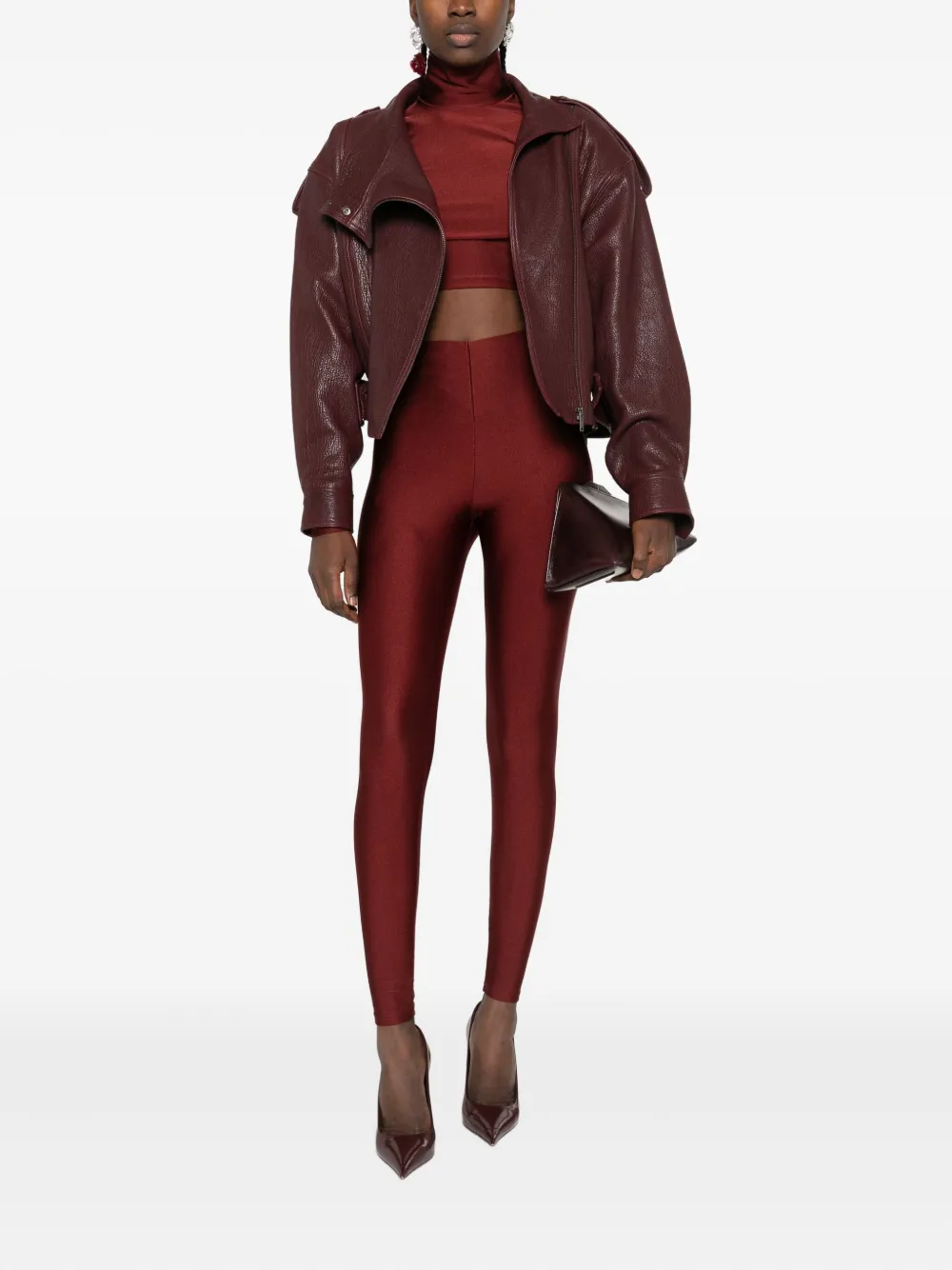 THE ANDAMANE Naadloze legging - Rood