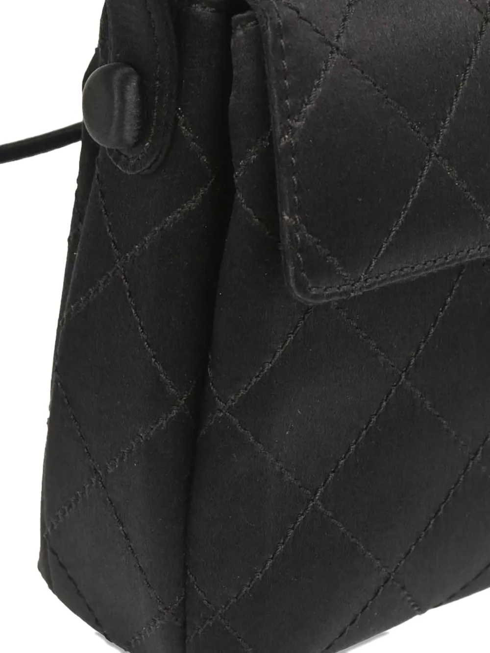 1998 Quilted Satin Shoulder Bag