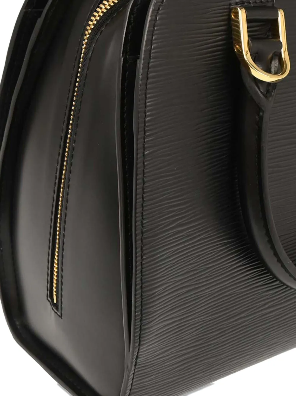 Pre-owned Louis Vuitton 2000 Pont Neuf Epi-leather Handbag In Black