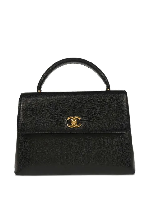 CHANEL Pre-Owned 1998 Kelly caviar-leather handbag