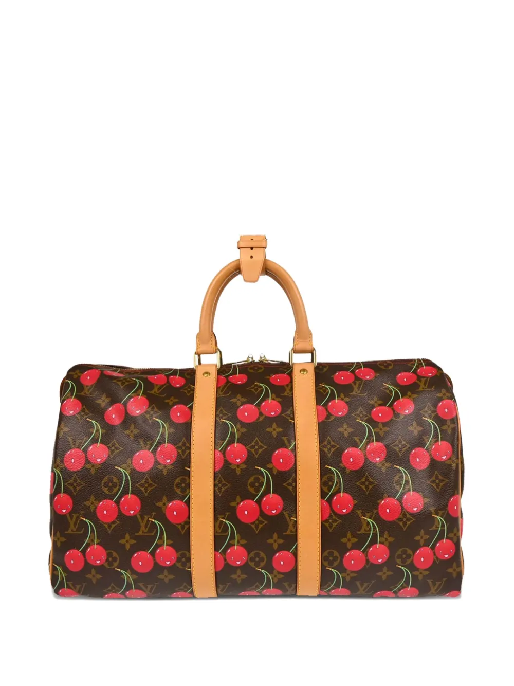 Louis Vuitton Pre-Owned xTakashi Murakami 2005 Monogram Cherry Keepall 45 travel bag | Brown | Image 1