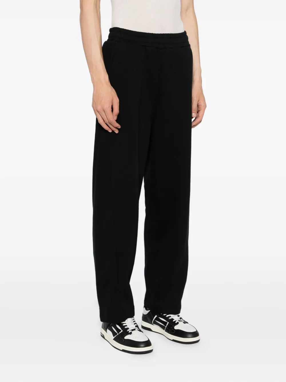 Five Cm Wide-leg Sweatpants In Black