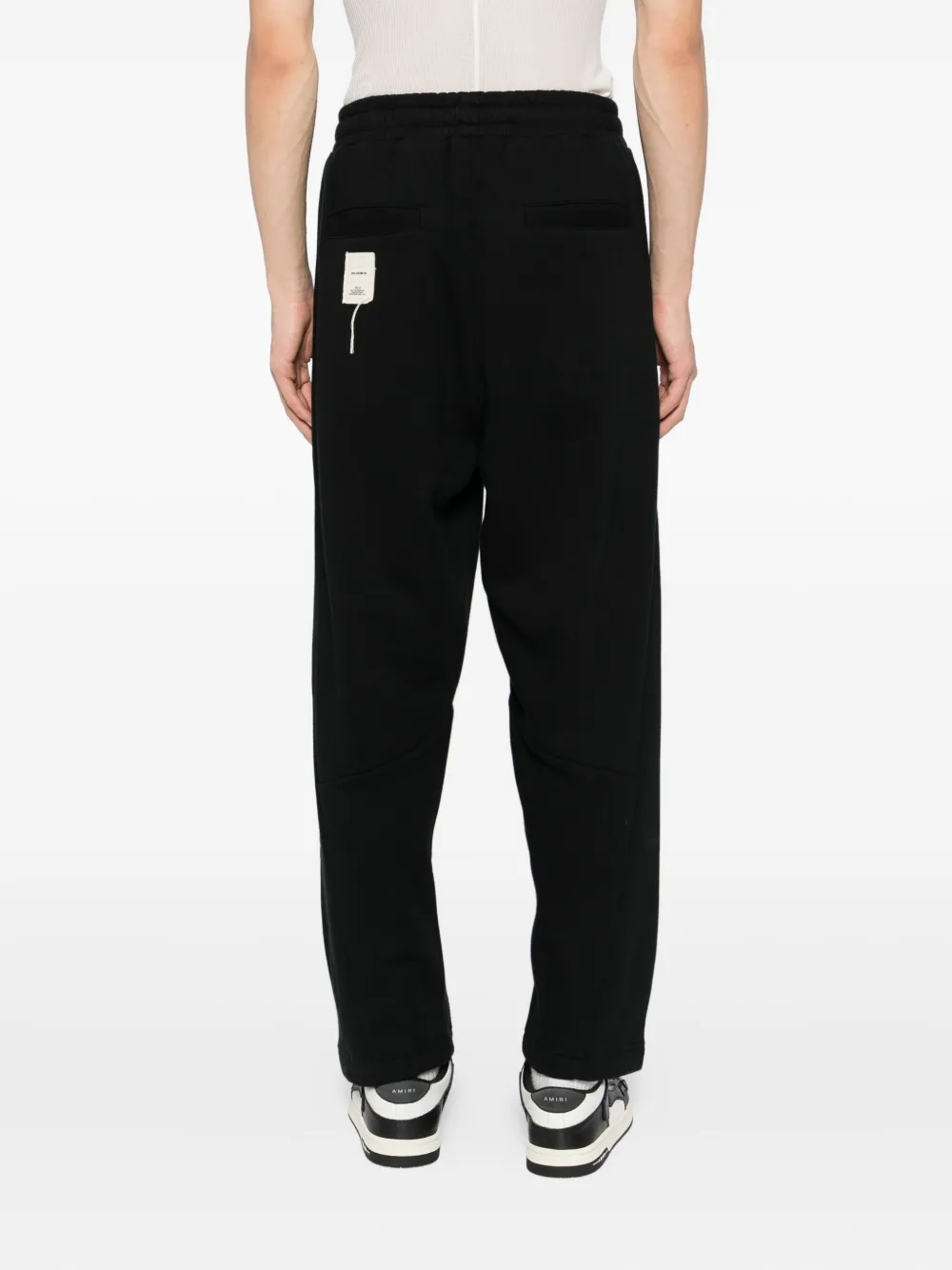 Five Cm Wide-leg Sweatpants In Black