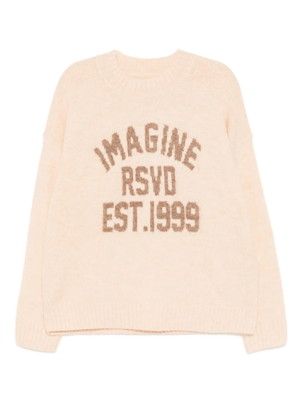 izzue slogan-intarsia jumper | Pink | Image 1