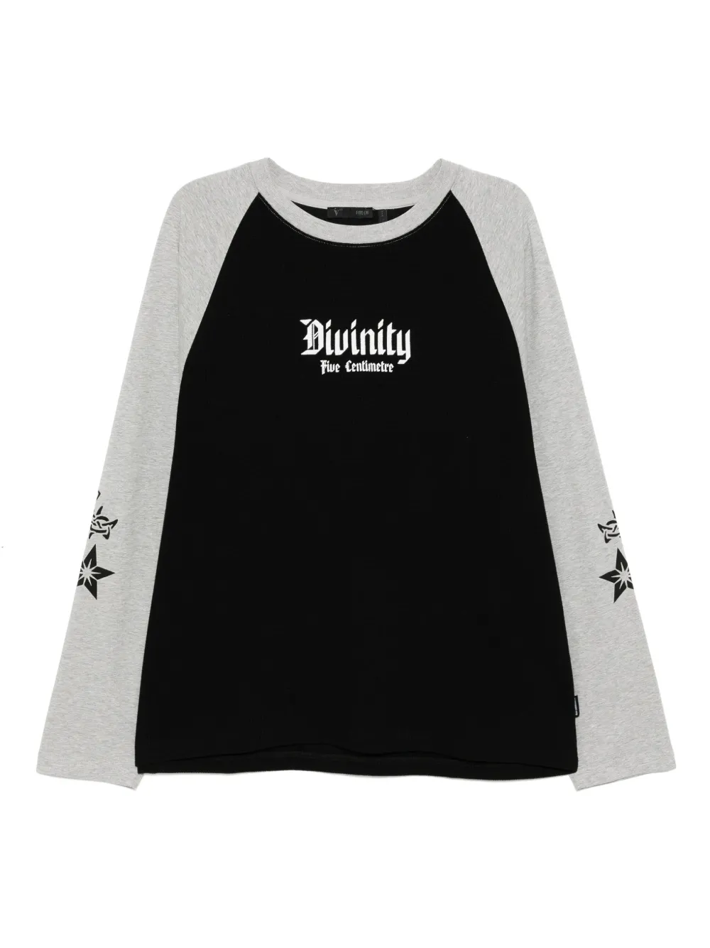 FIVE CM long-sleeve raglan tee | Black | Image 1