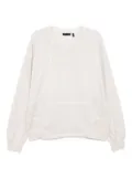 FIVE CM logo panelled sweatshirt - Neutrals