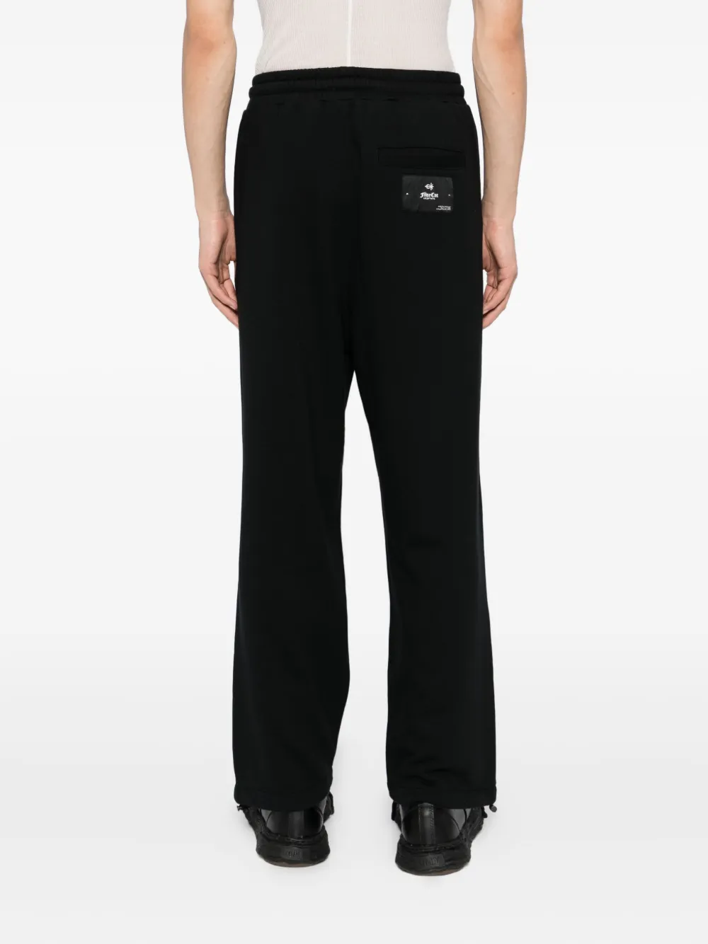 Five Cm Wide-leg Sweatpants In Black