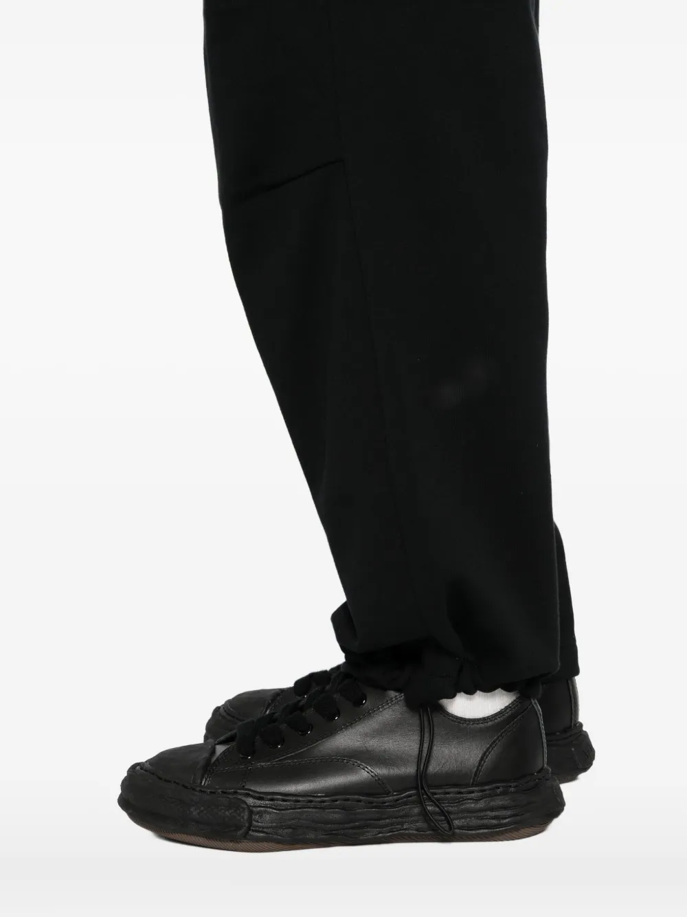 Five Cm Wide-leg Sweatpants In Black