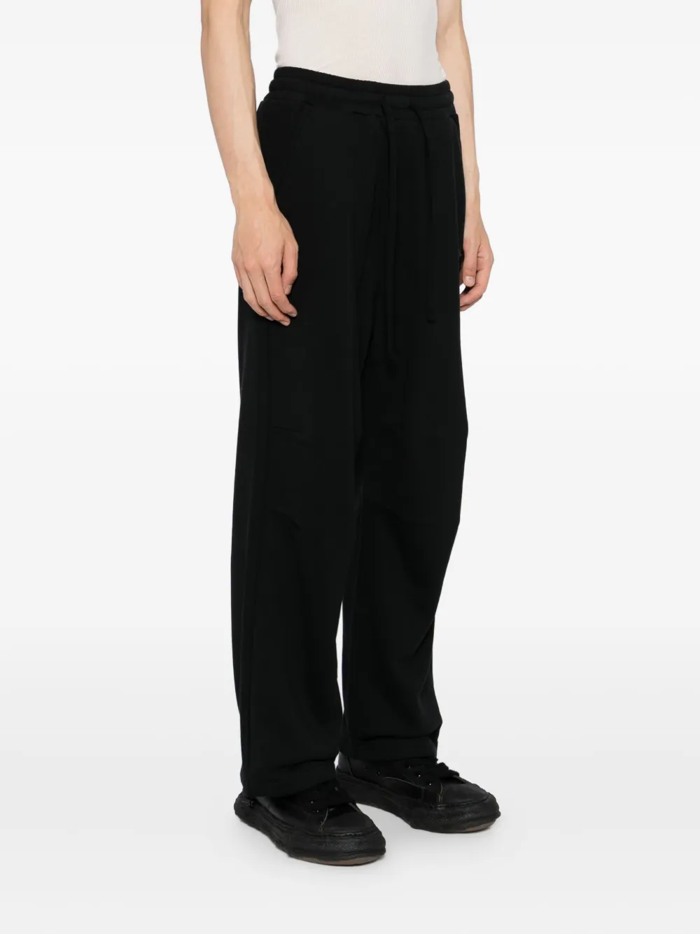 Five Cm Wide-leg Sweatpants In Black