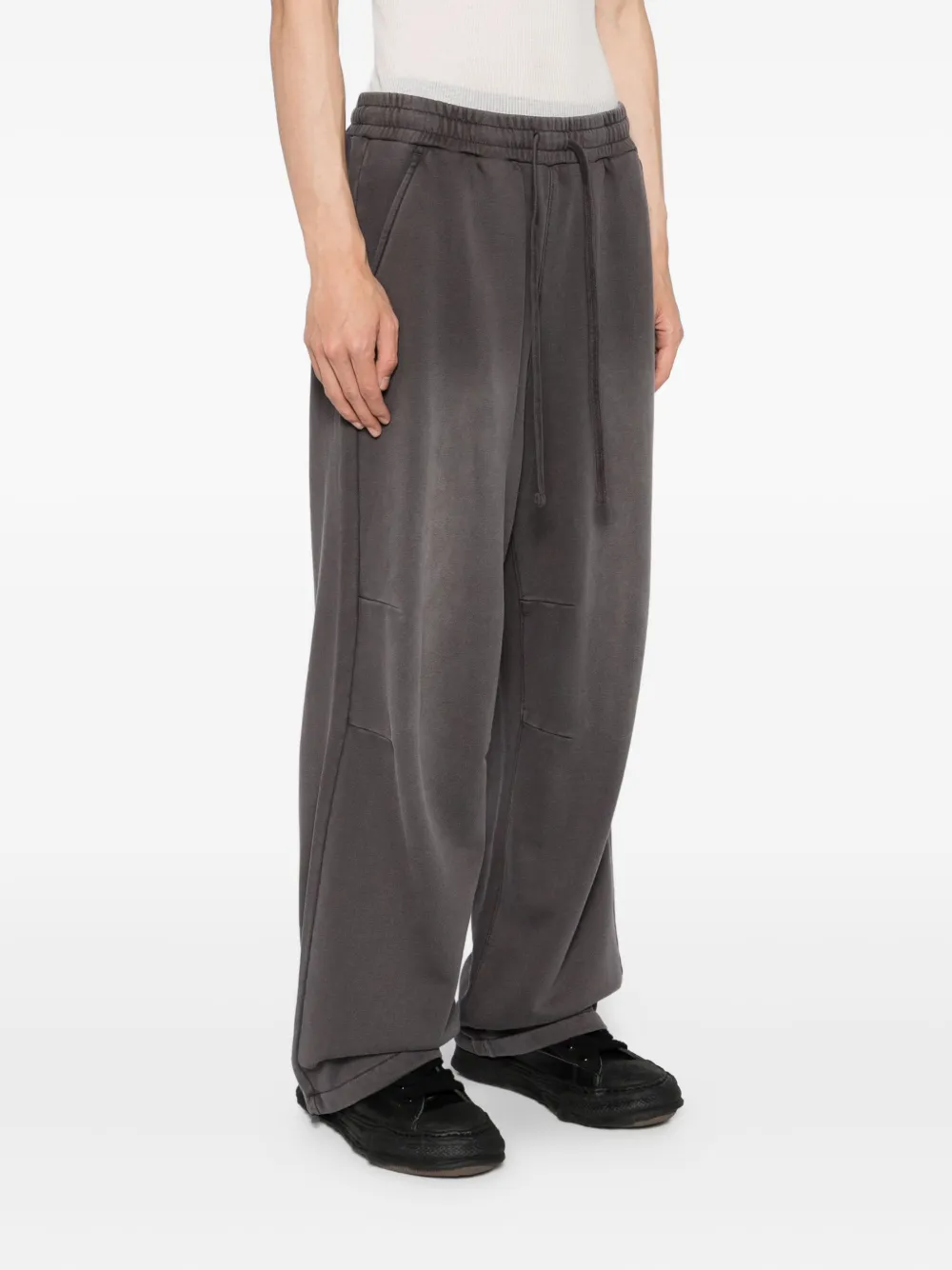 Five Cm Wide-leg Sweatpants In Gray