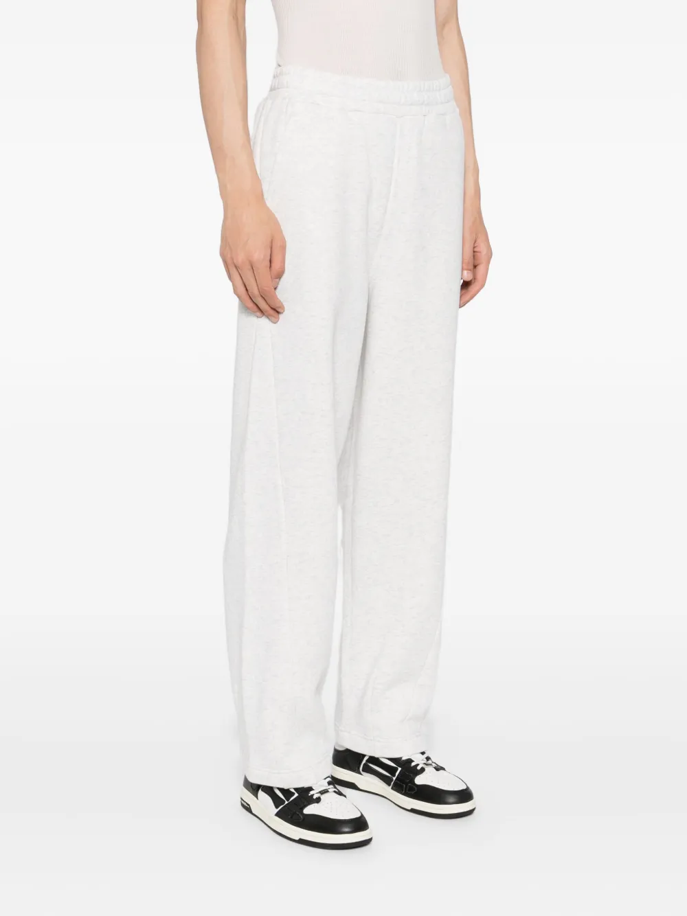 Five Cm Wide-leg Sweatpants In White