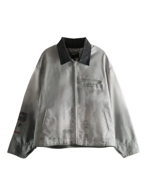 Enfants Riches Déprimés Chapitre XXI Moleskin patchwork-print jacket