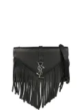 Saint Laurent Pre-Owned 2010s fringe chain envelope bag - Black