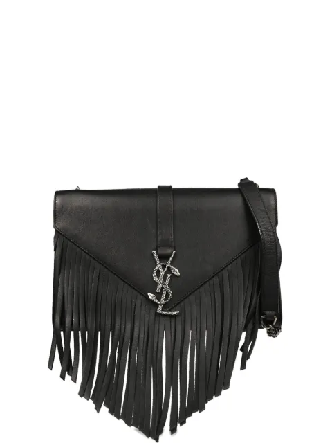 Saint Laurent Pre-Owned 2010s fringe chain envelope bag