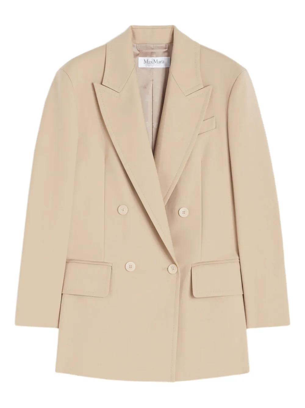 Max Mara double-breasted blazer Beige