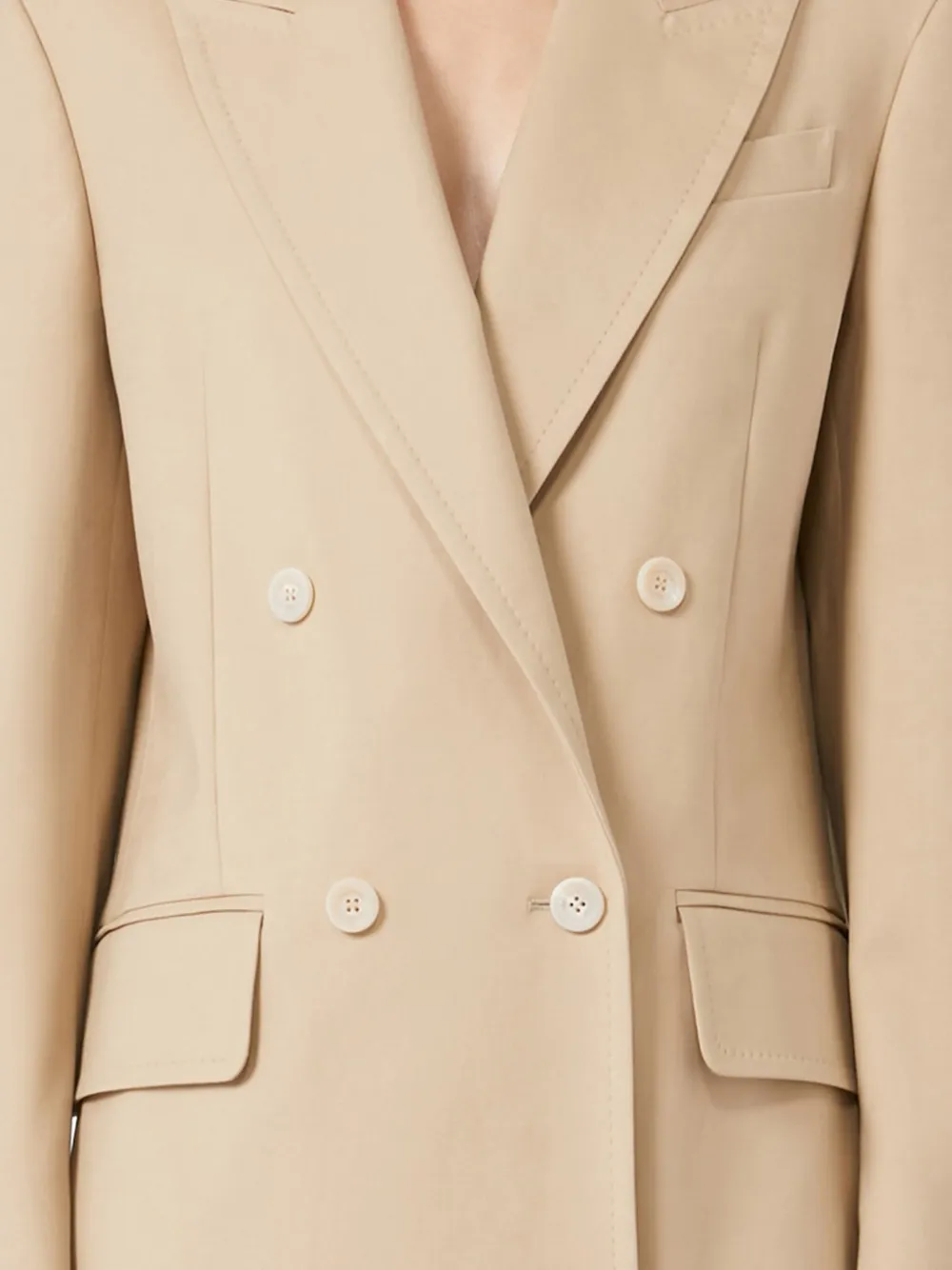 Max Mara double-breasted blazer Beige