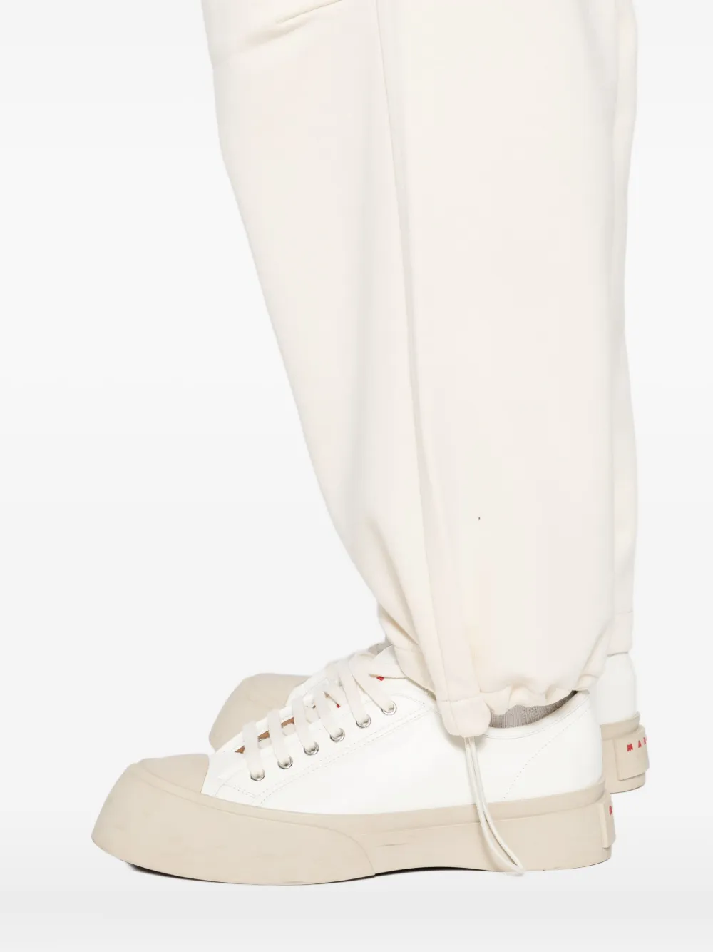 FIVE CM Broek met geborduurd logo Beige