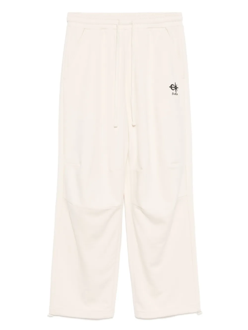 FIVE CM embroidered-logo cotton trousers | Neutrals | Image 1