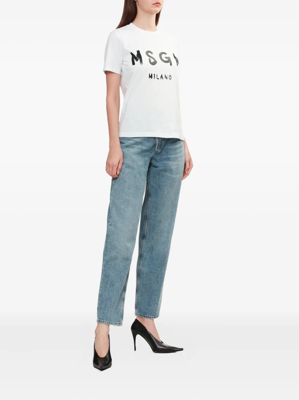 MSGM logo-print cotton T-shirt | T-Shirts & Jersey Shirts | Image 2