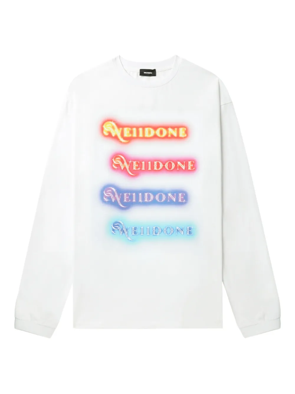 logo-print long-sleeve top