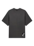 We11done logo-detailt T-shirt - Grey
