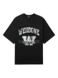 We11done graphic-print T-shirt - Black