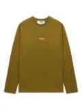 MSGM logo-print long-sleeve top - Green