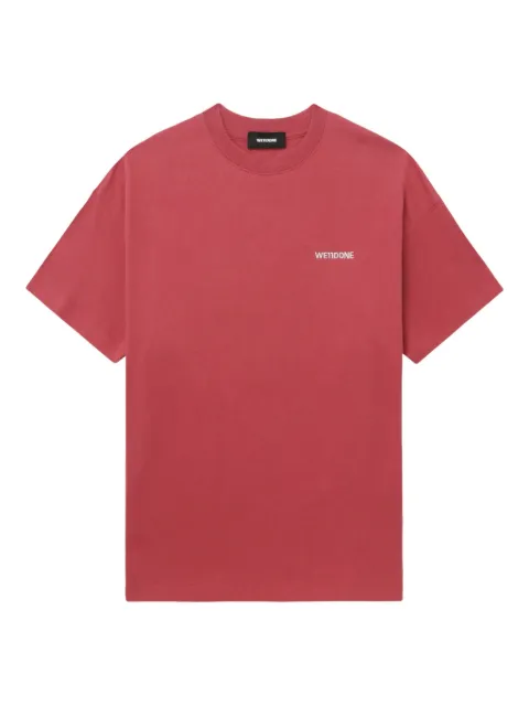 We11done logo-embroidered cotton t-shirt
