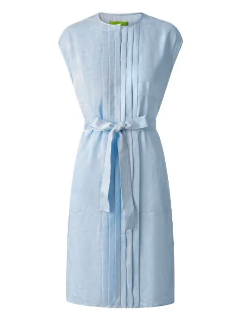 Shanghai Tang pleated silk midi dress