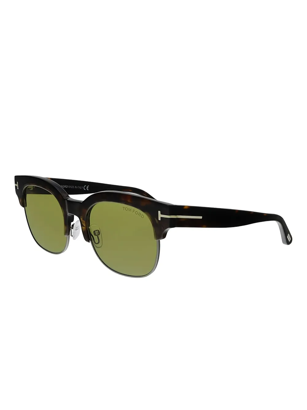 TOM FORD Zonnebril met half montuur Bruin