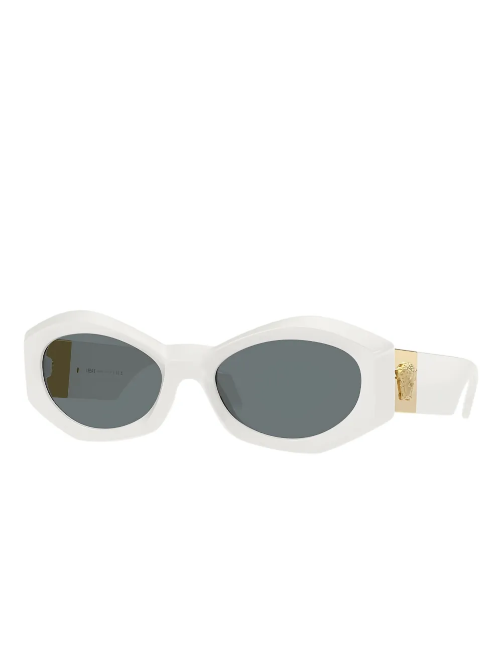 Versace Eyewear Medusa geometric-frame sunglasses - Wit