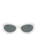 Versace Eyewear Medusa geometric-frame sunglasses - White