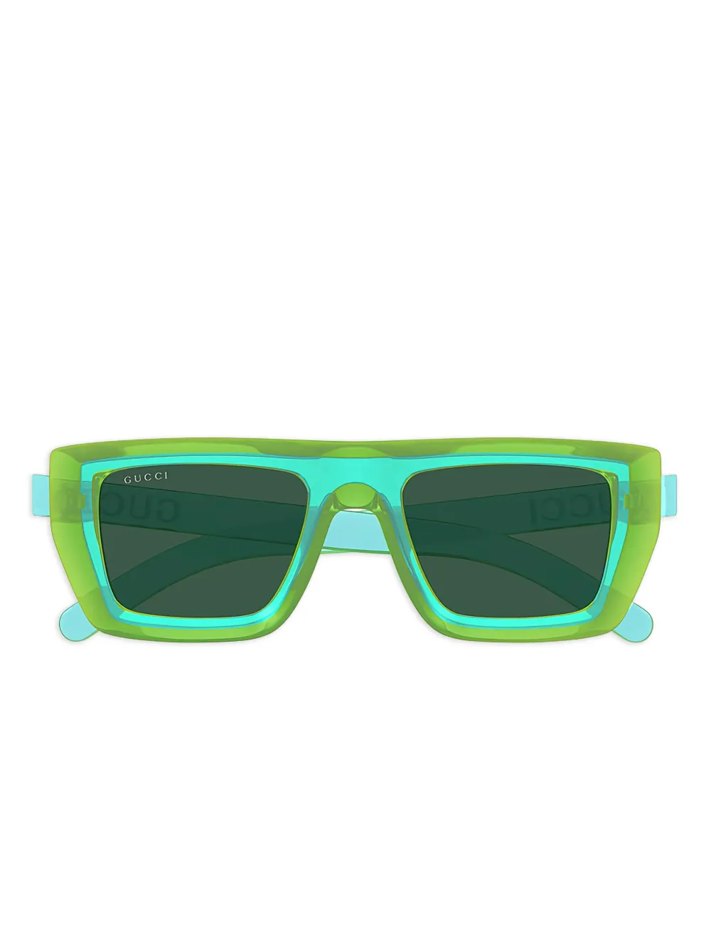 Gucci Eyewear Bril met vierkant montuur Blauw