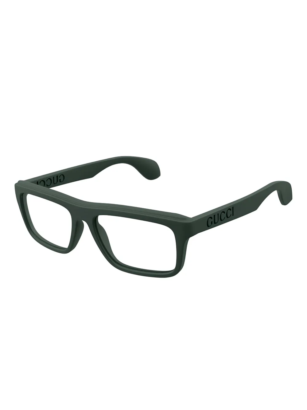 Gucci Eyewear Bril met rechthoekig montuur Groen