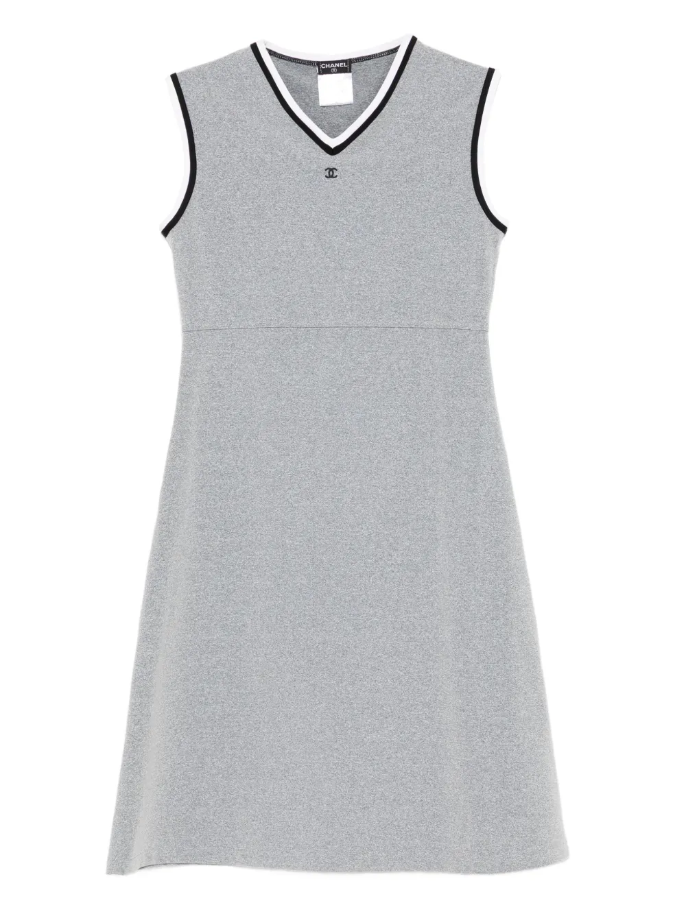 CHANEL Pre-Owned Abito con ricamo 1998 - Grigio