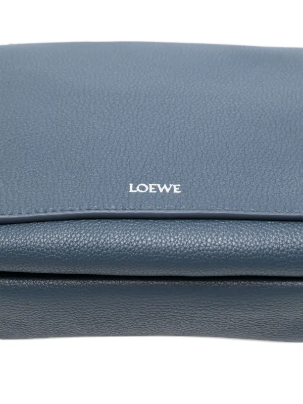 LOEWE レザーメッセンジャーバッグ | ブルー | FARFETCH JP