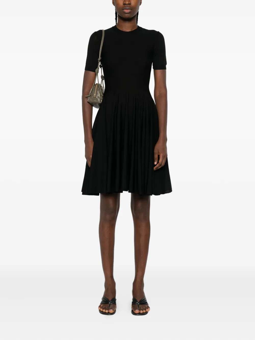 Alaïa short-sleeve pleated dress | Day Dresses | Image 2