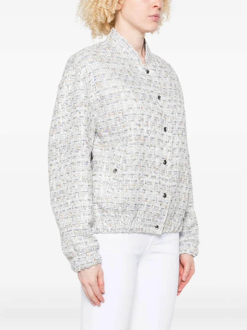 IRO Tweed bomberjack Wit