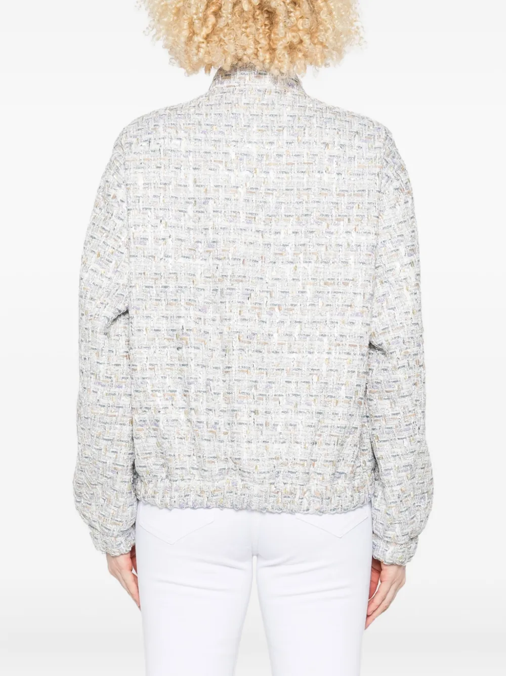IRO Tweed bomberjack Wit