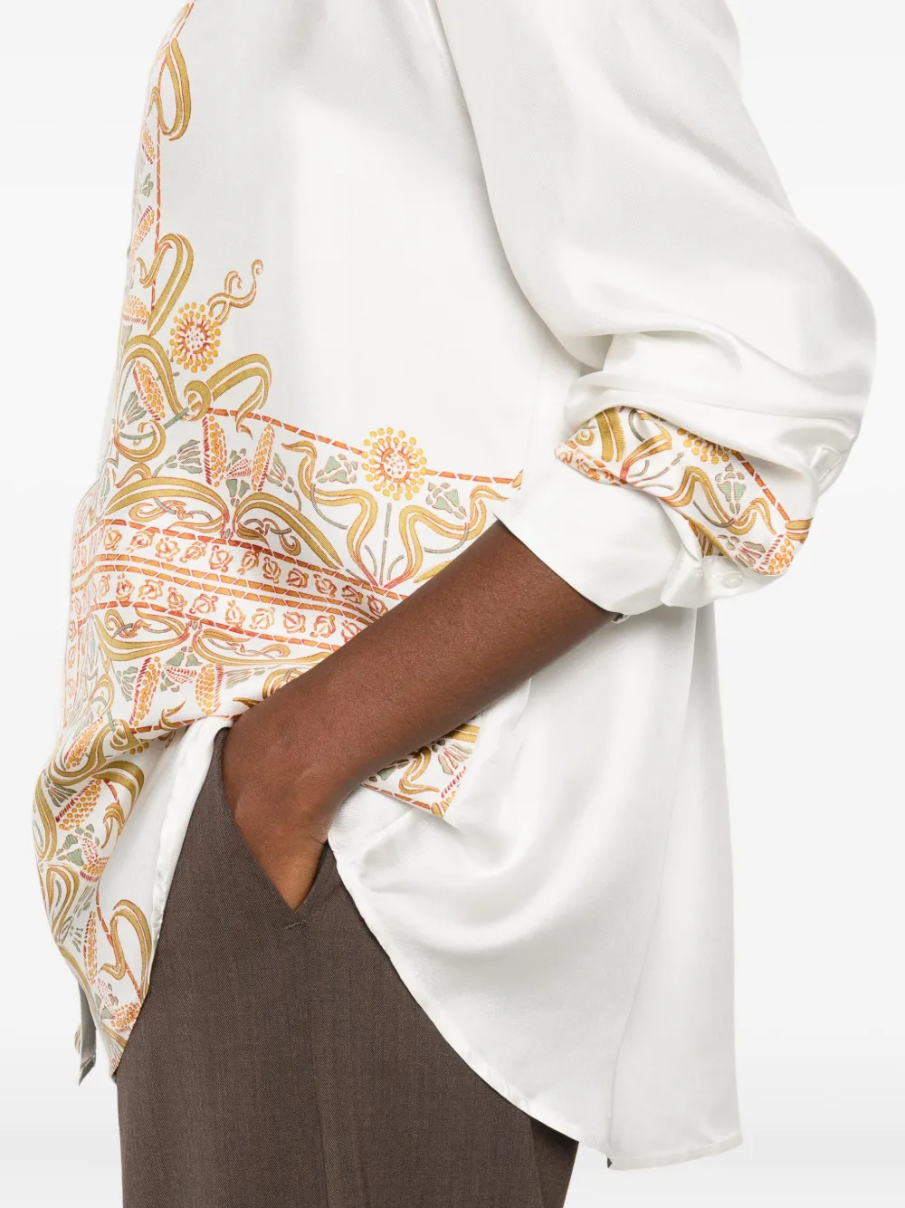 Pierre-Louis Mascia Blouse met paisley-print Wit